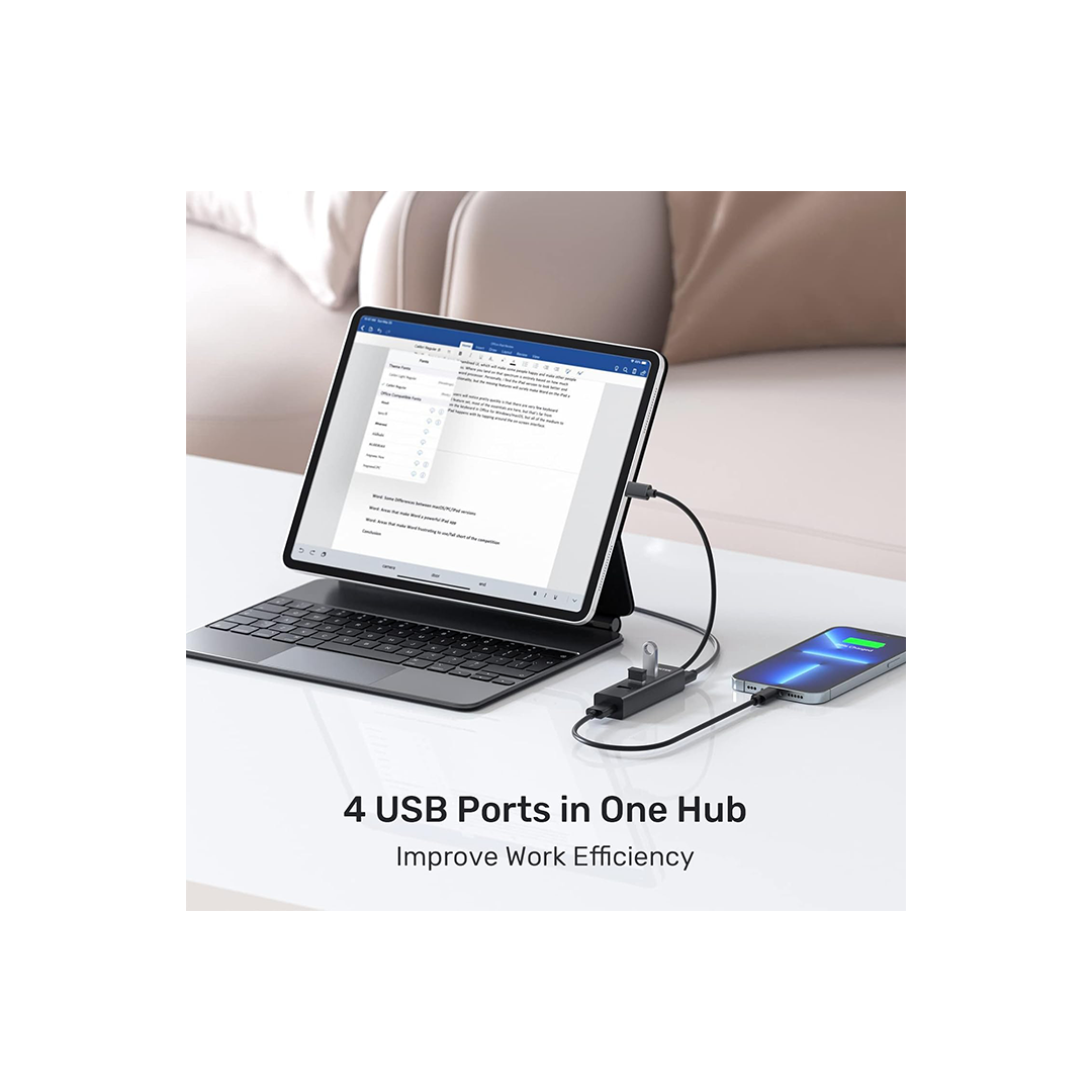 موزع Unitek H1117B uHUB Q4 مزود بـ 4 منافذ USB-C مع منفذ طاقة USB-C موزع Unitek H1117B uHUB Q4 مزود بـ 4 منافذ USB-C مع منفذ طاقة USB-C